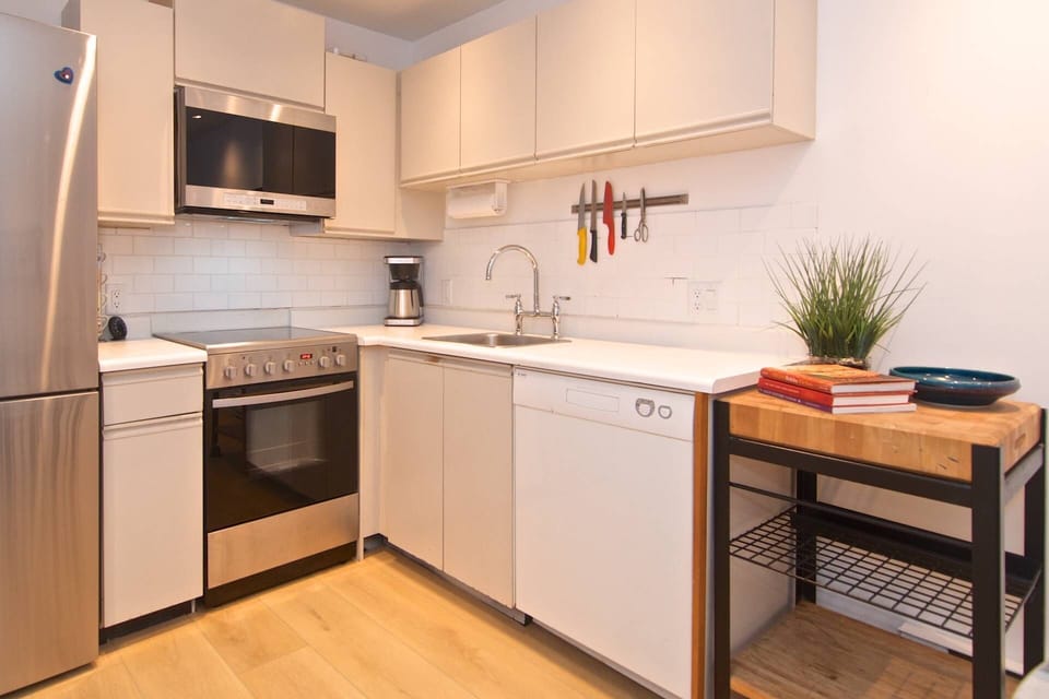 Kitchen and work area