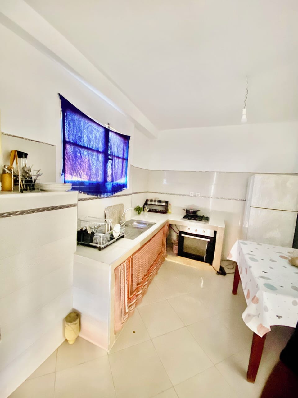 Family Apartment, Balcony, Beach View | Private kitchen | Full-size fridge, oven, dishwasher