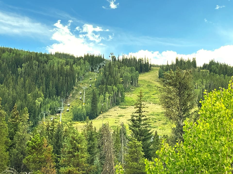 River Run ski slope views from the deck