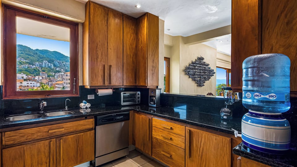 Fully Equipped Kitchen with purified drinking water provided.