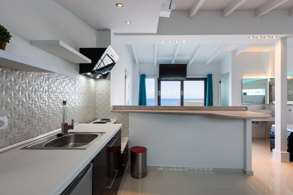 Luxury Studio Suite (VIP) | Private kitchen | Fridge, microwave, stovetop, cookware/dishes/utensils