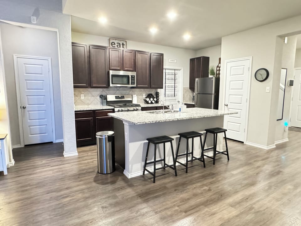 Kitchen and bar