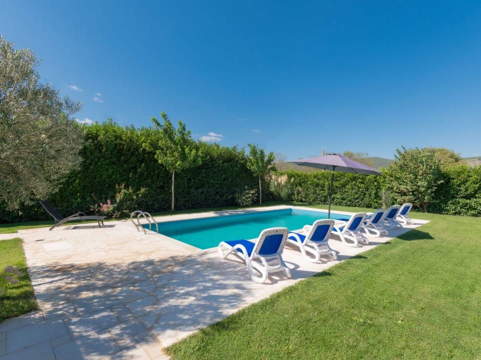Sky, Water, Plant, Swimming Pool, Azure, Tree, Outdoor Furniture, Sunlounger, Shade, Leisure
