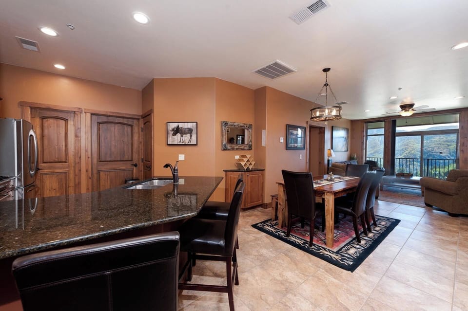 Kitchen, Dining and Main Living Space