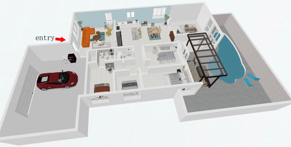 Layout of the house