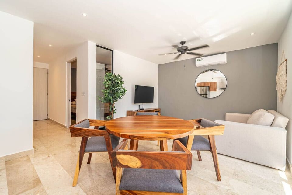 Stylish dining table for four, perfect for both casual meals and special occasions
