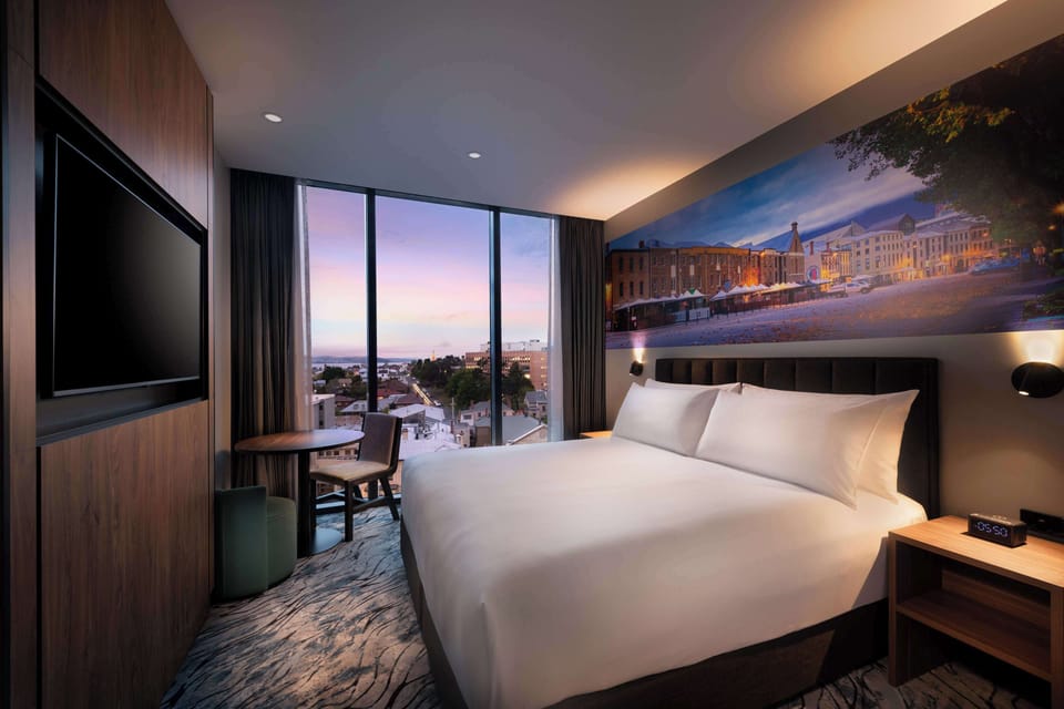 In-room safe, laptop workspace, blackout drapes, soundproofing