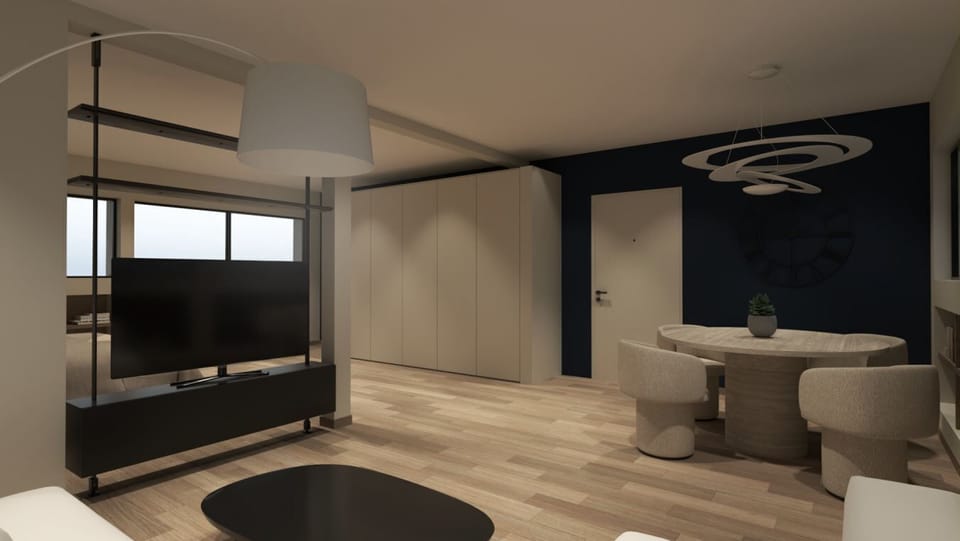 Penthouse, City View | Living room