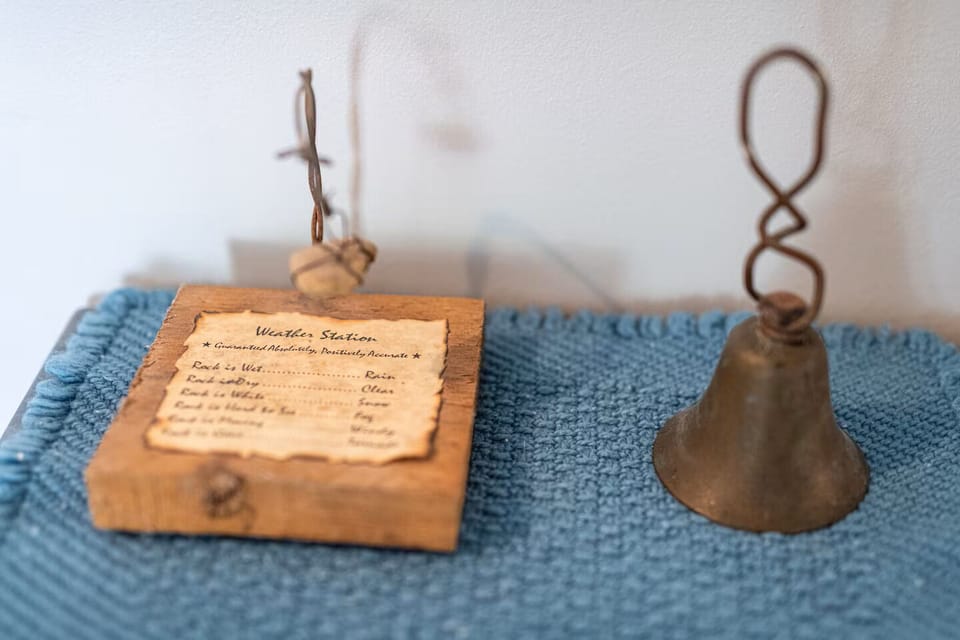 Enjoy a laugh with our handcrafted weather station.