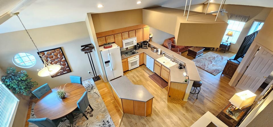 Stunning overview of the main level of this gorgeously remodeled suite!
