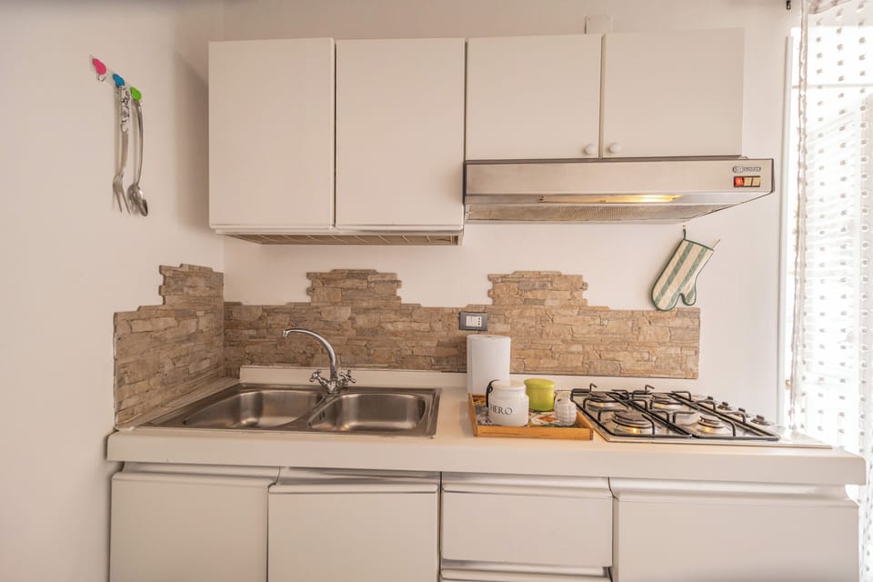 Apartment, 1 Bedroom, Terrace | Private kitchen | Fridge, stovetop, cookware/dishes/utensils