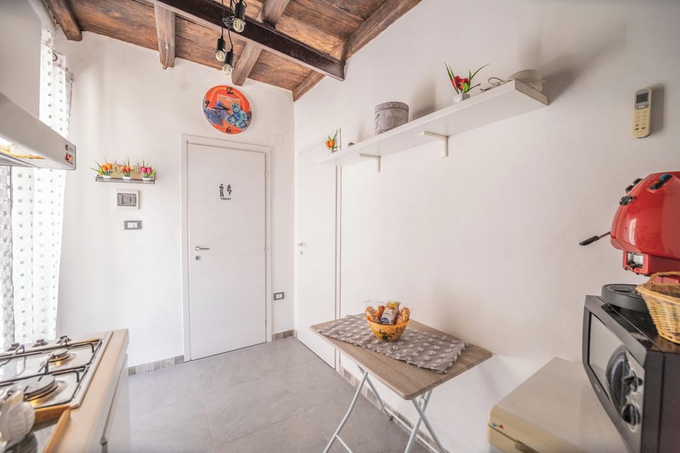 Apartment, 1 Bedroom, Terrace | Private kitchen | Fridge, stovetop, cookware/dishes/utensils