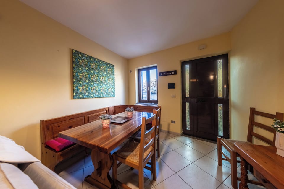 House, 1 Bedroom, Balcony | Dining room