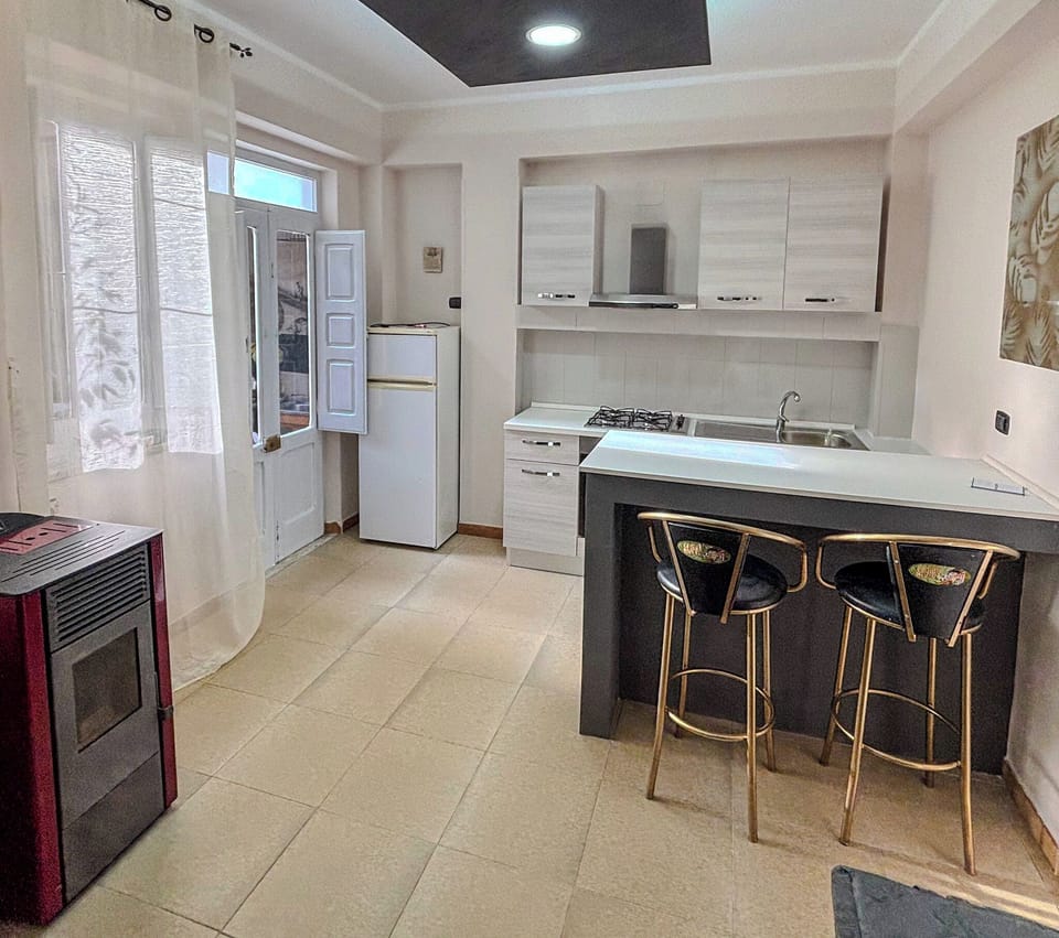 Room, 3 Bedrooms, Terrace | Private kitchen | Fridge, microwave, oven, stovetop