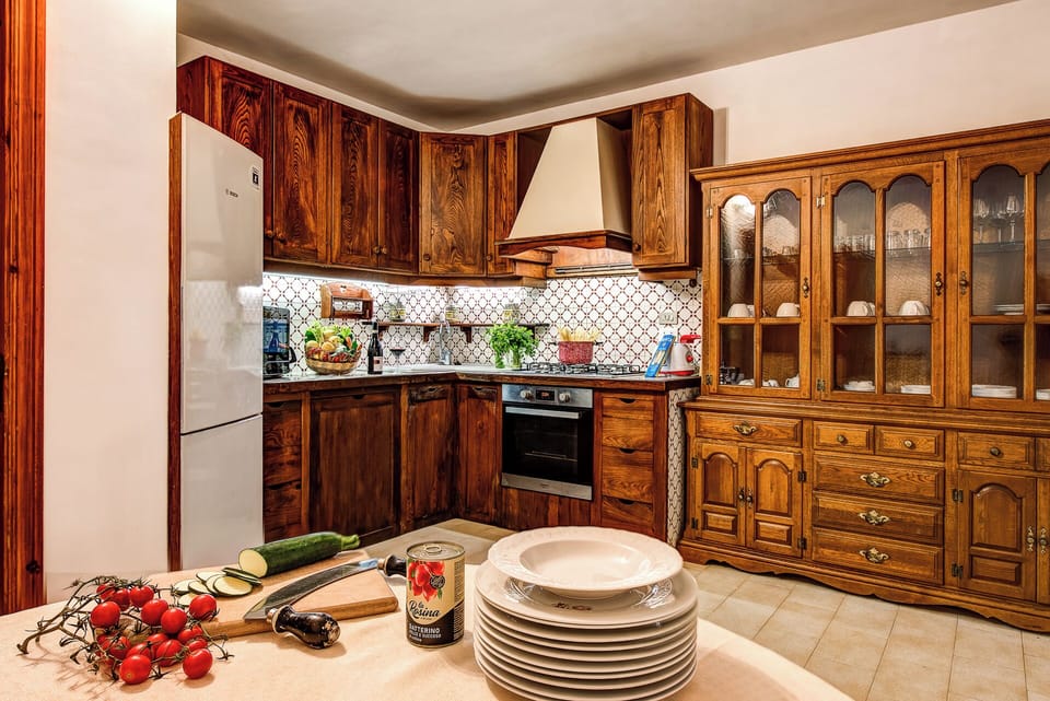 Villa, Sea View | Private kitchen | Full-size fridge, microwave, oven, stovetop