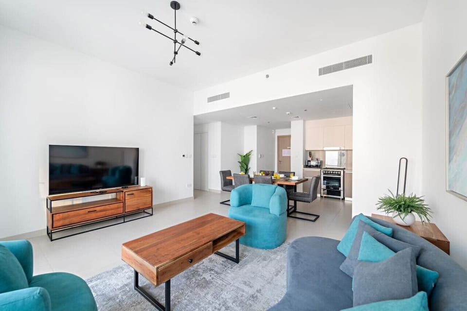 Living Room: Stylish space with vibrant seating and modern decor, perfect for relaxing after adventures!