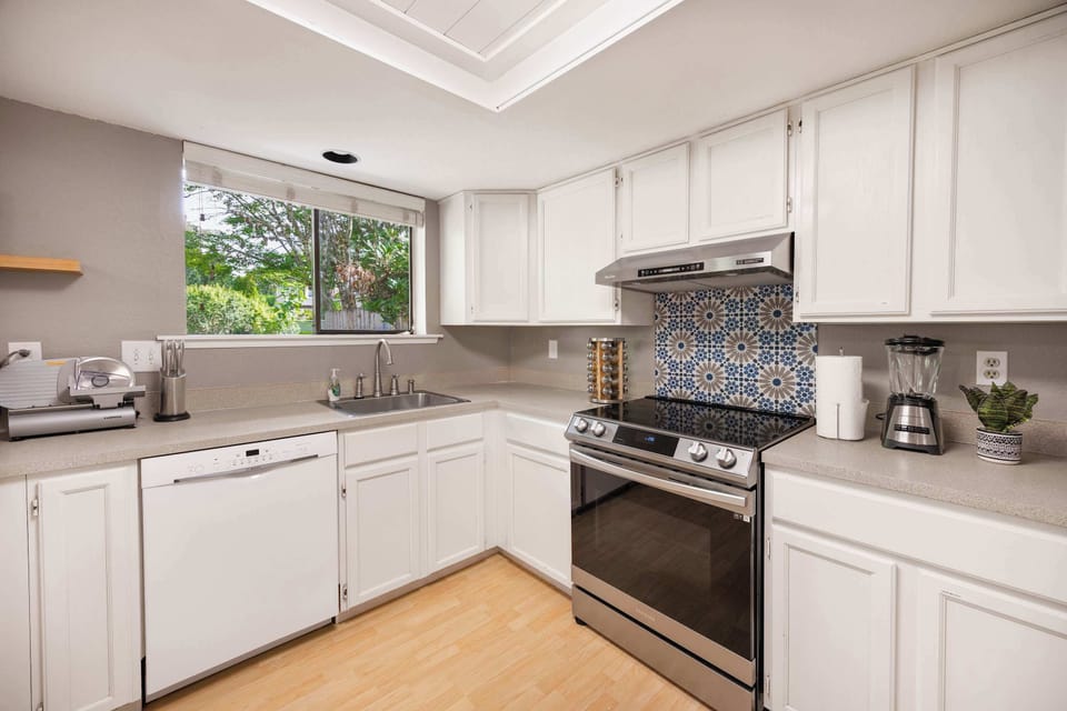 Modern kitchen with all the essentials for your culinary adventures.
