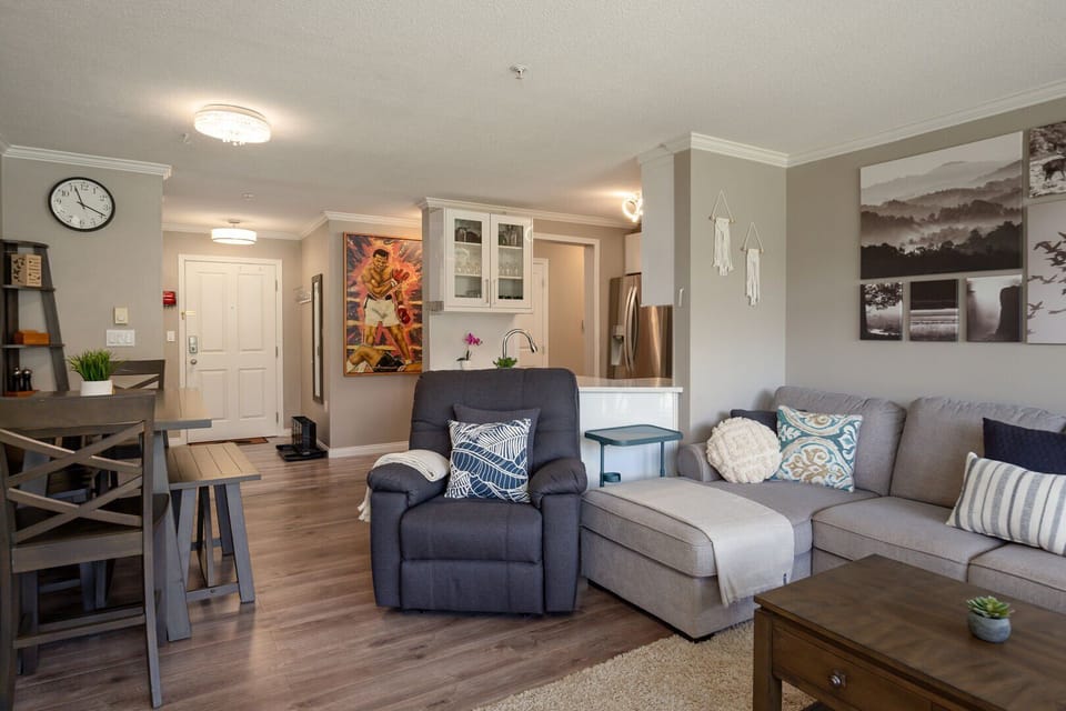 Comfortable seating area ideal for movie nights or quiet evenings in.