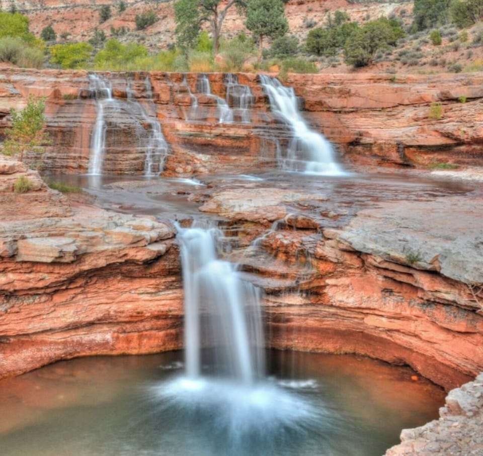 Toquerville Falls - jeep or 4 wheeler is a must. Swim, cliff jump, sunbathe.