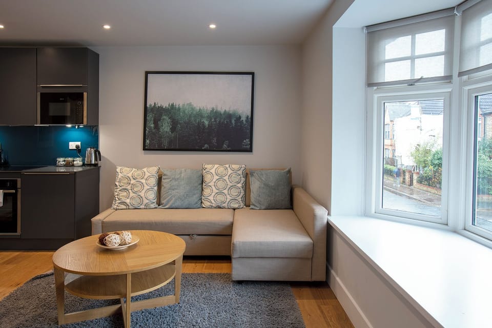 Deluxe Apartment | Living area | Flat-screen TV