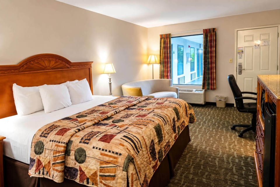 Room, 1 King Bed, Non Smoking | Desk, laptop workspace, iron/ironing board, free WiFi