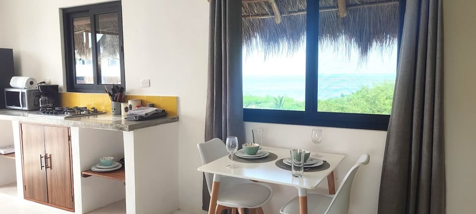 Sea view from dining area