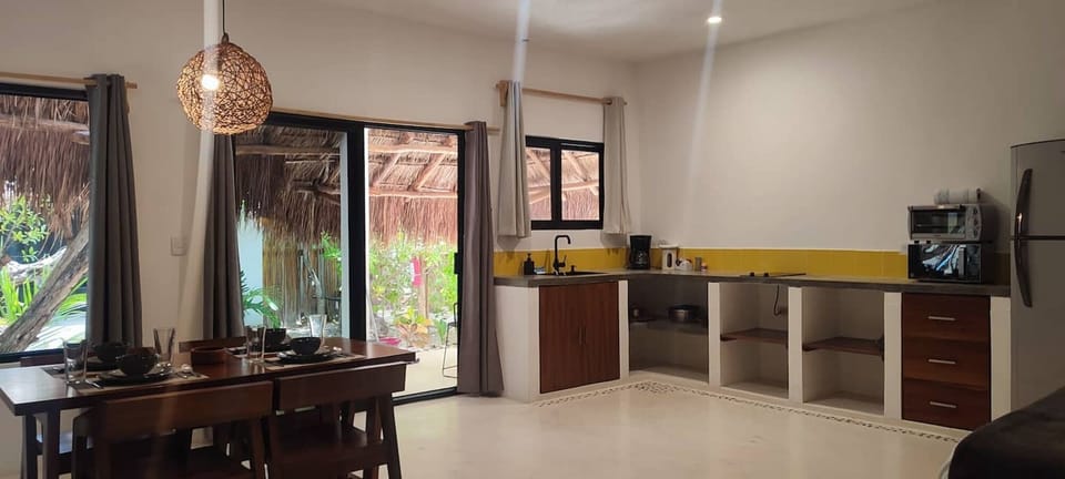 Kitchen and dining area