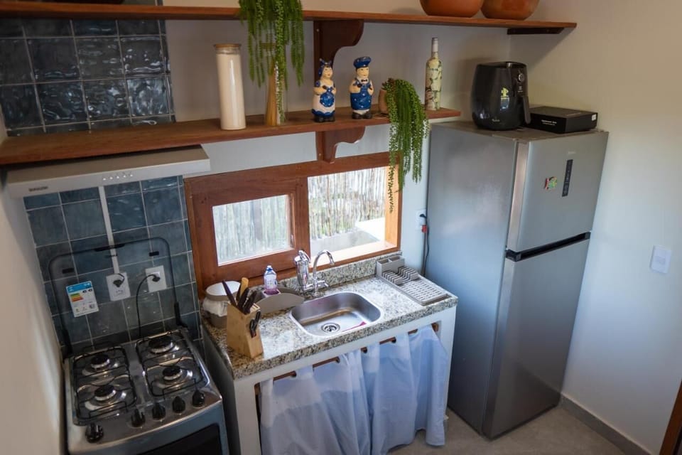 Fridge, microwave, oven, blender