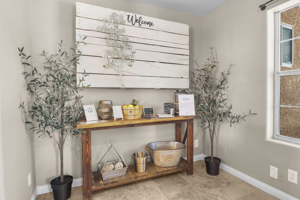 Welcome area
