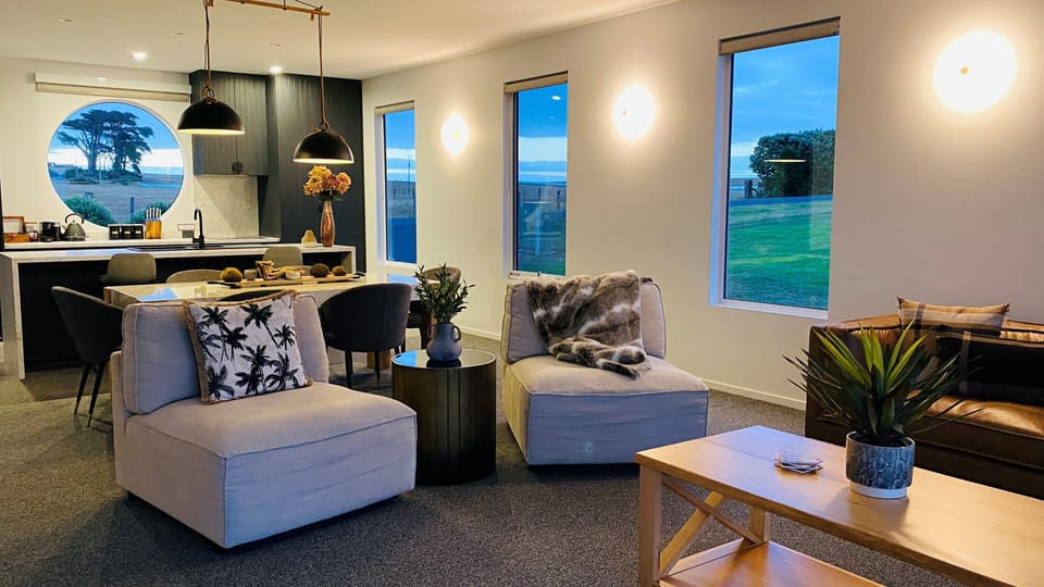 Luxury Villa, Sea View | Living area | Flat-screen TV