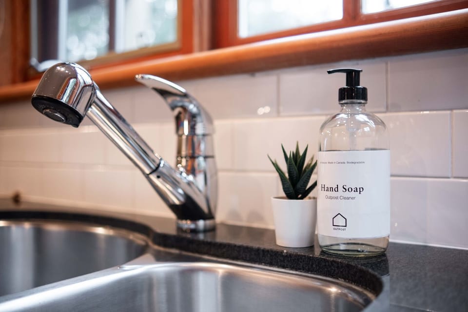 Complimentary hand and dish soap
