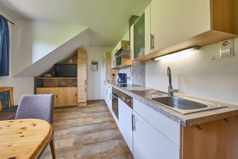Classic Apartment, Balcony, Mountain View | Private kitchen