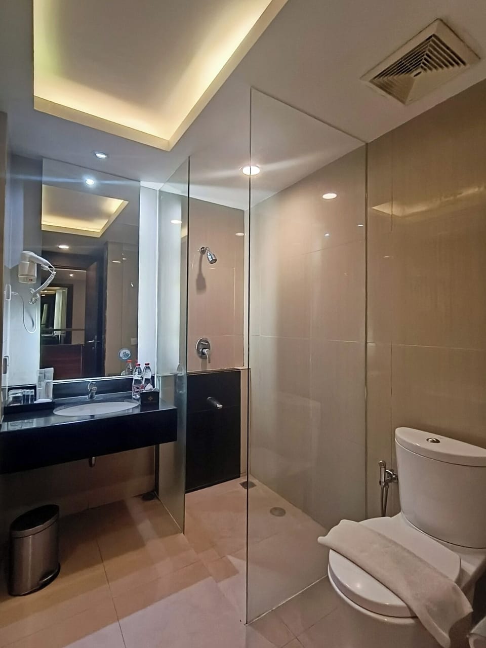 Junior Suite | Bathroom | Slippers, bidet, towels