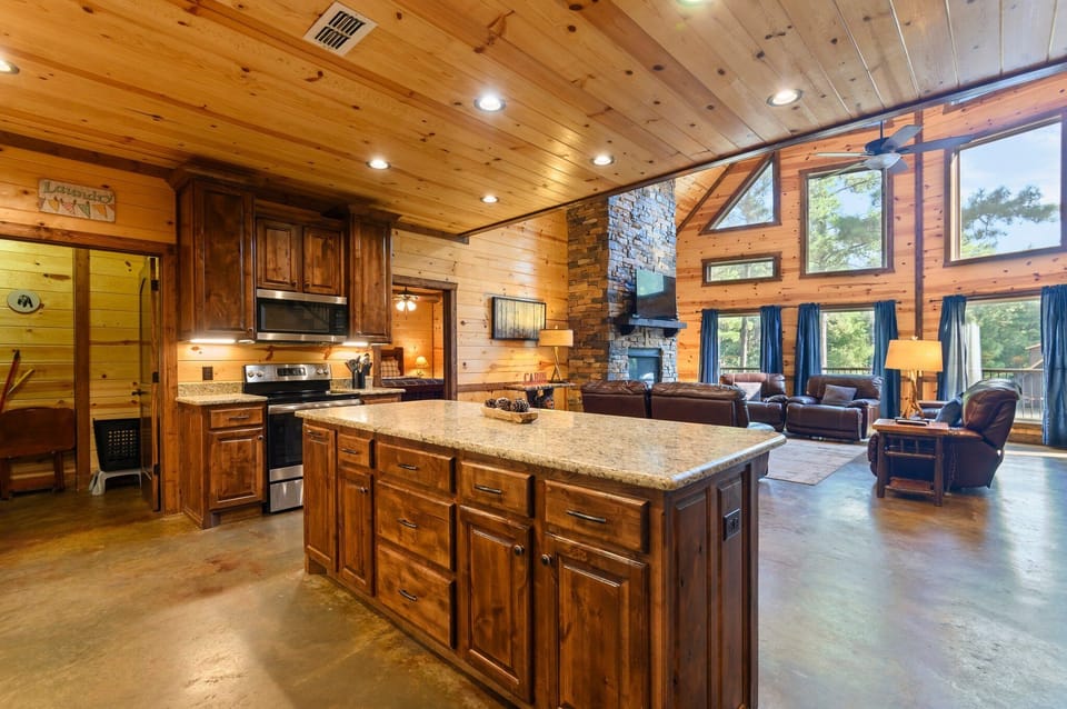 the island makes planning and preparing family meals a breeze