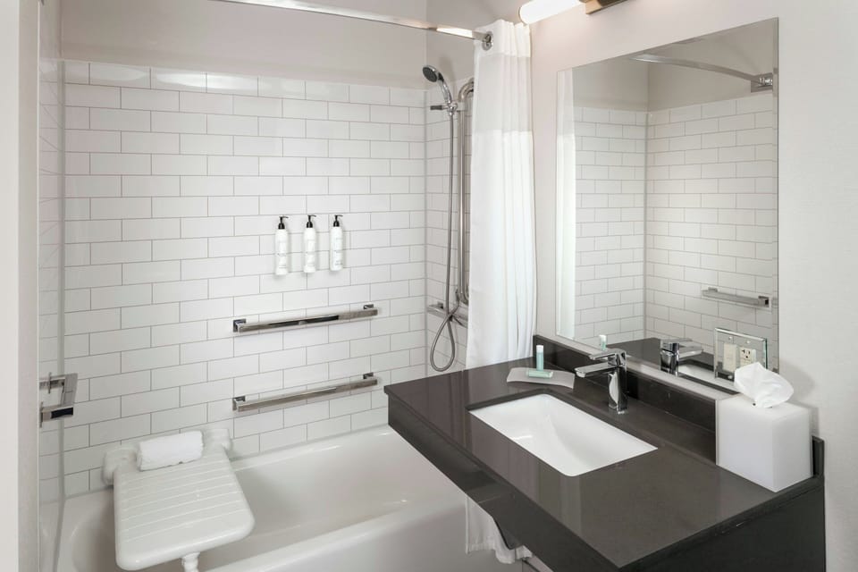 Hair dryer, towels