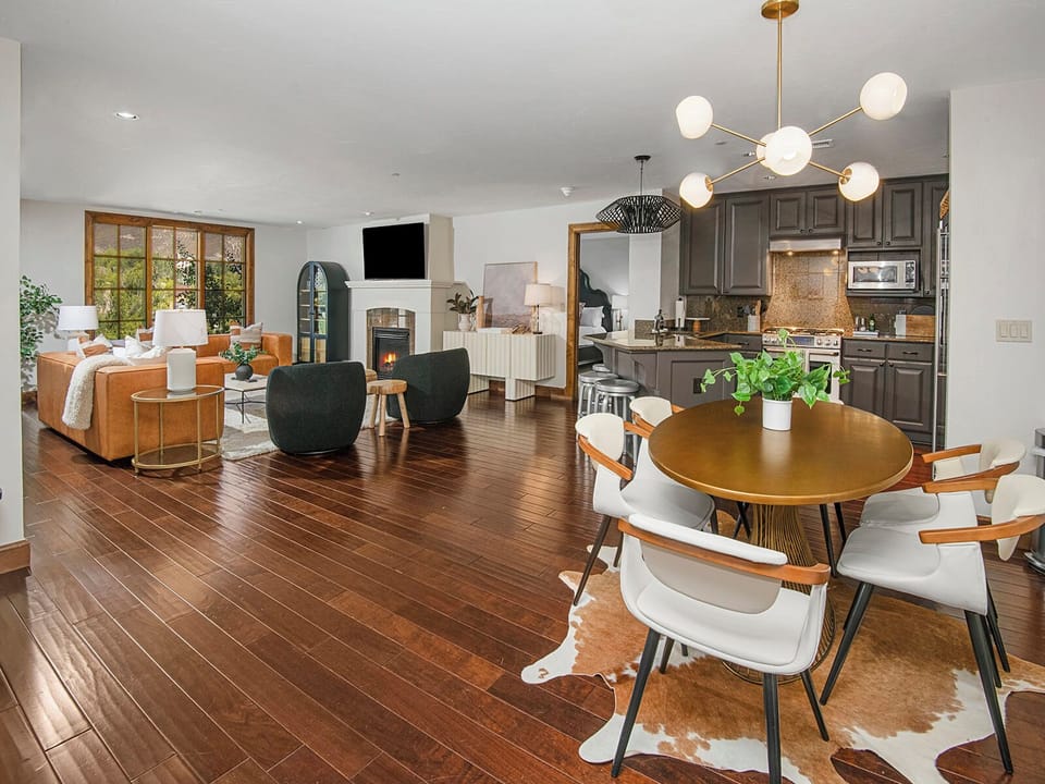 Living Room and Dining Area