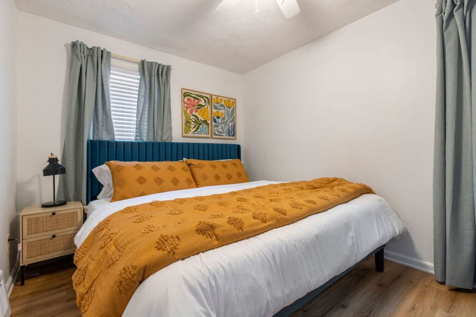 Step into a peaceful escape in the bedroom, where soft linens and serene vibes create the perfect sanctuary for rest and relaxation.