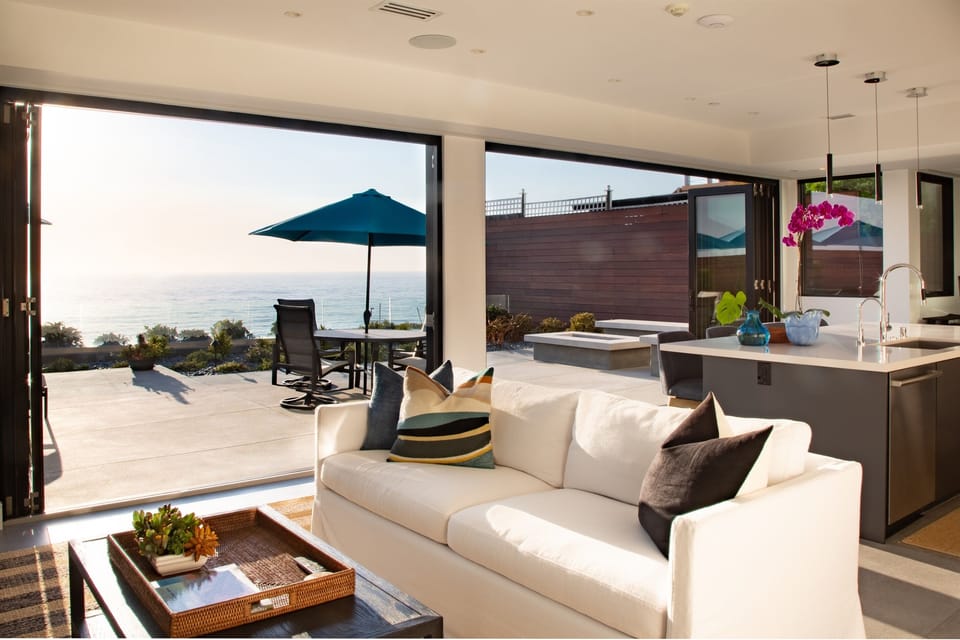 Slide open your LaCantina Doors to your Outdoor Dinning Room