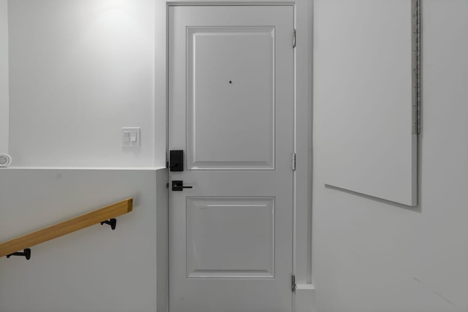Secure private entrance with smart lock for flexible self check-in anytime.