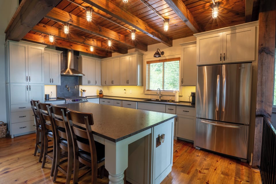 Kitchen with Gas Range and Island