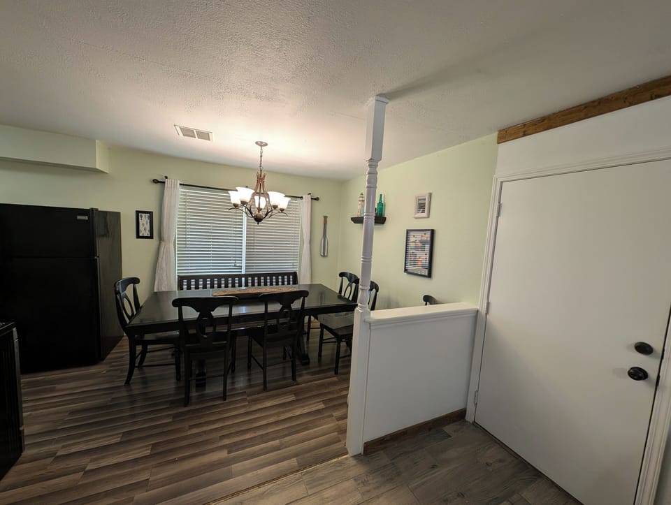 Dining room with seating for 10.