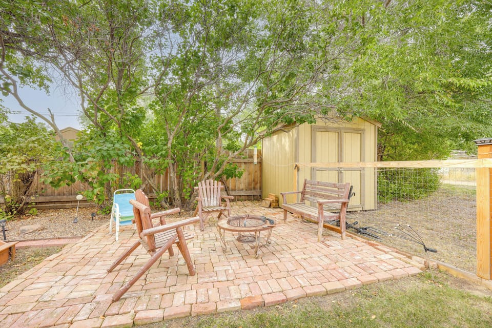 Fire Pit Area | Fenced Yard