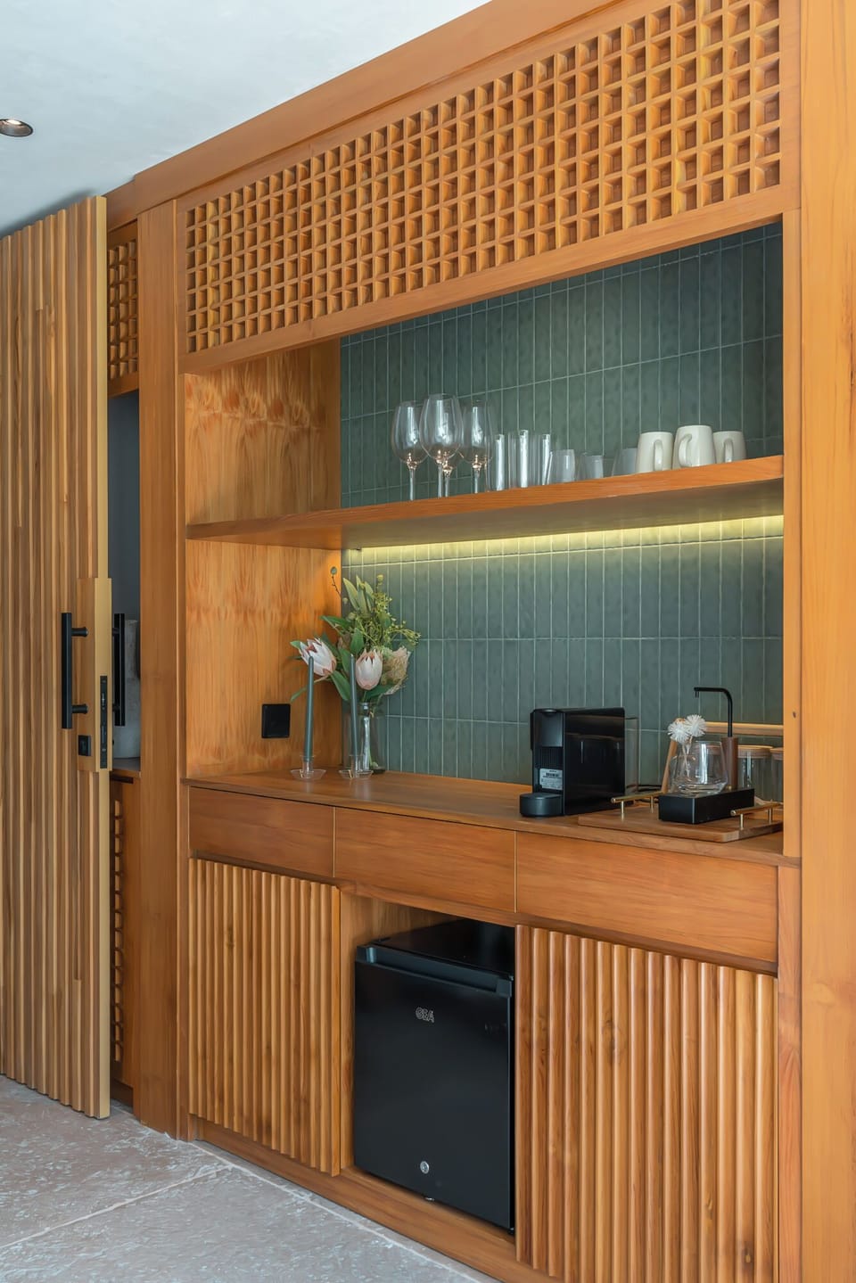 Luxury Villa, Pool View | Private kitchen | Fridge, oven, stovetop, coffee/tea maker