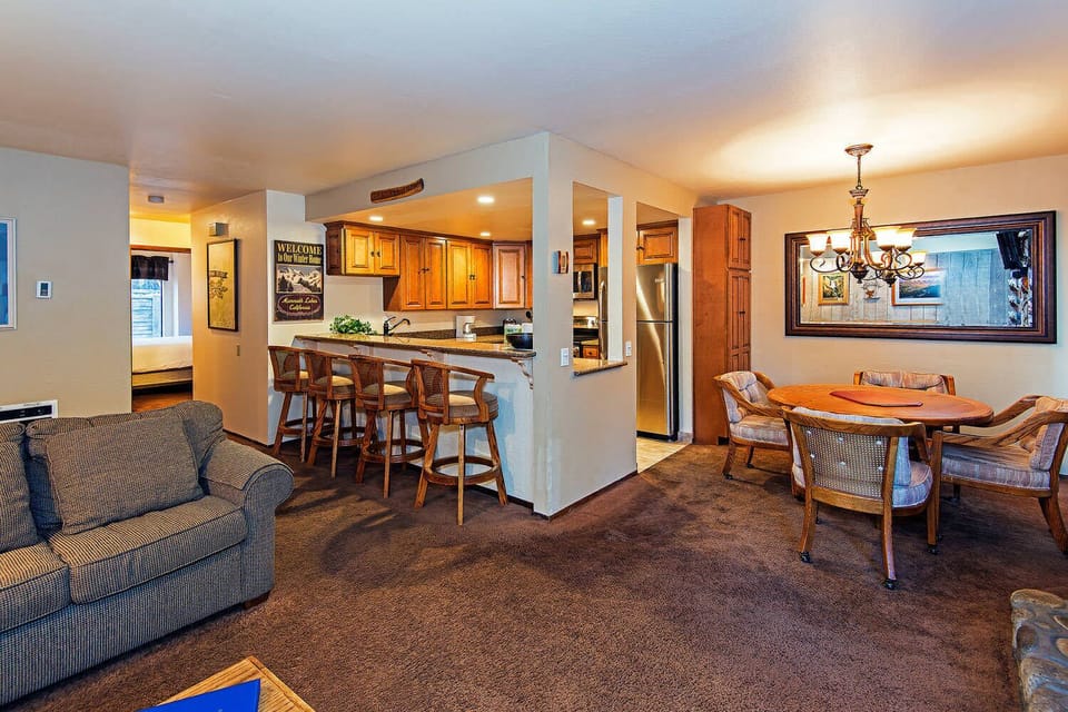 Dining and kitchen area