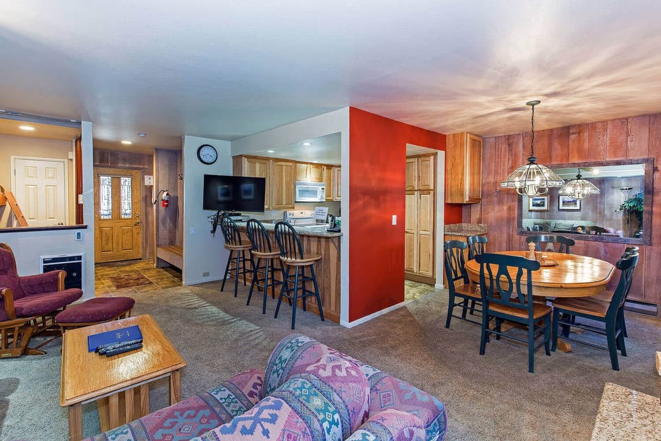 Dining area and kitchen