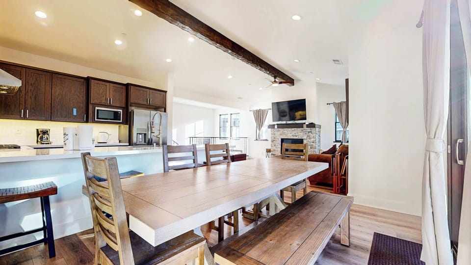 Dining table with seating for 6