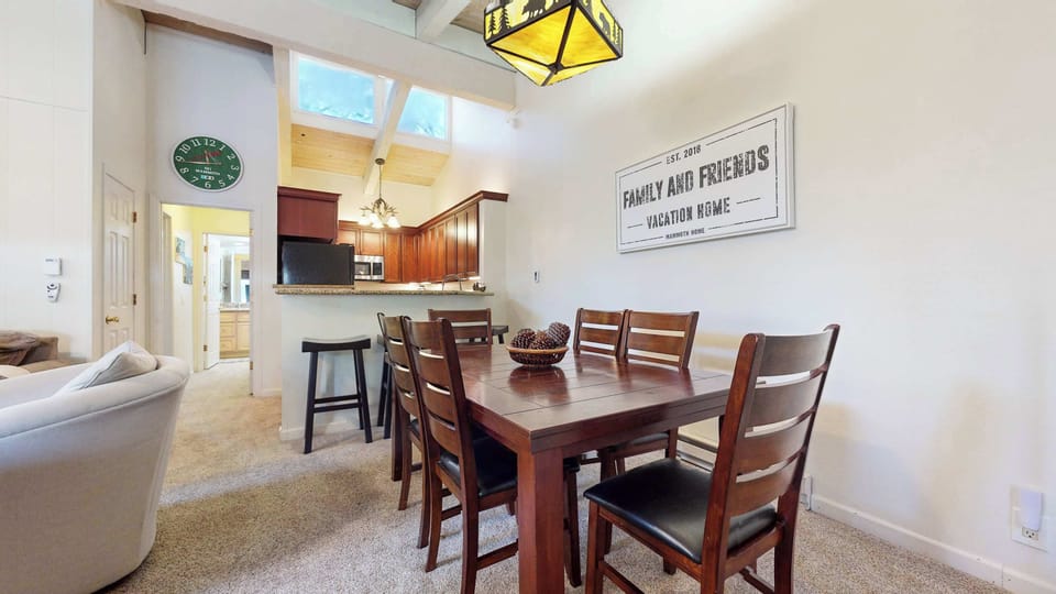 Dining table with seating for 6