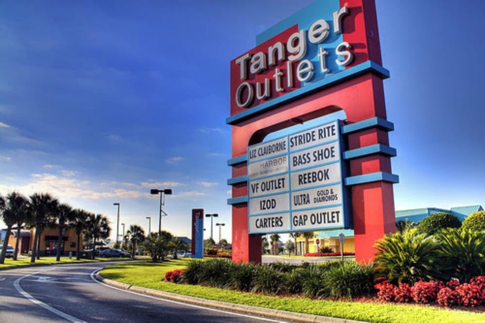 Enjoy shopping at nearby Tanger Outlets