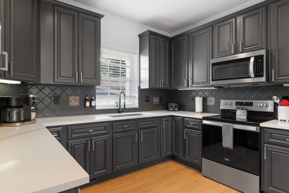 Newly remodeled, spacious, kitchen.