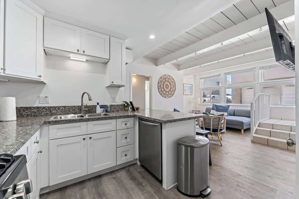 Our spacious kitchen is fully stocked to cook large or small meals.